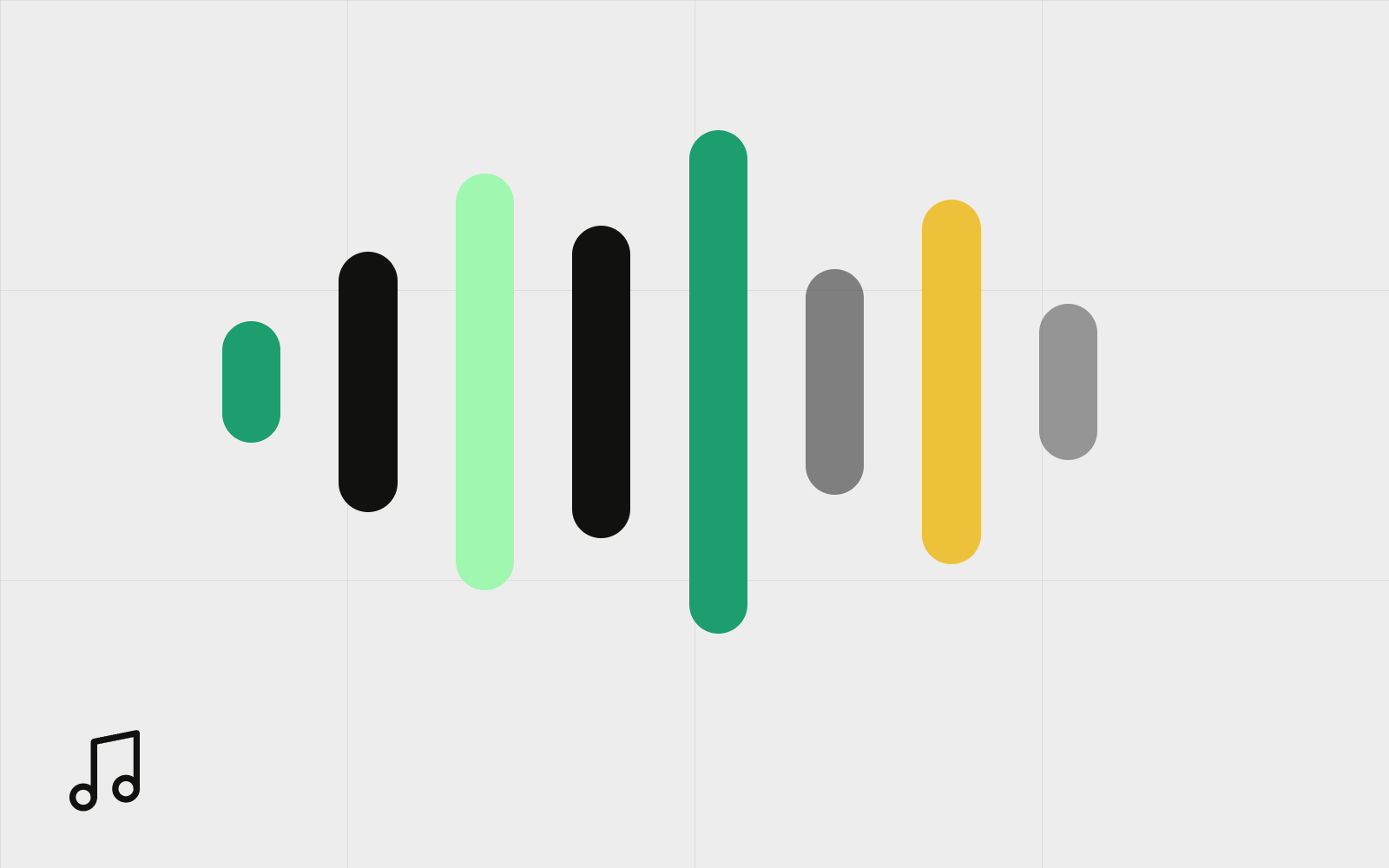 Abstract audio waveform