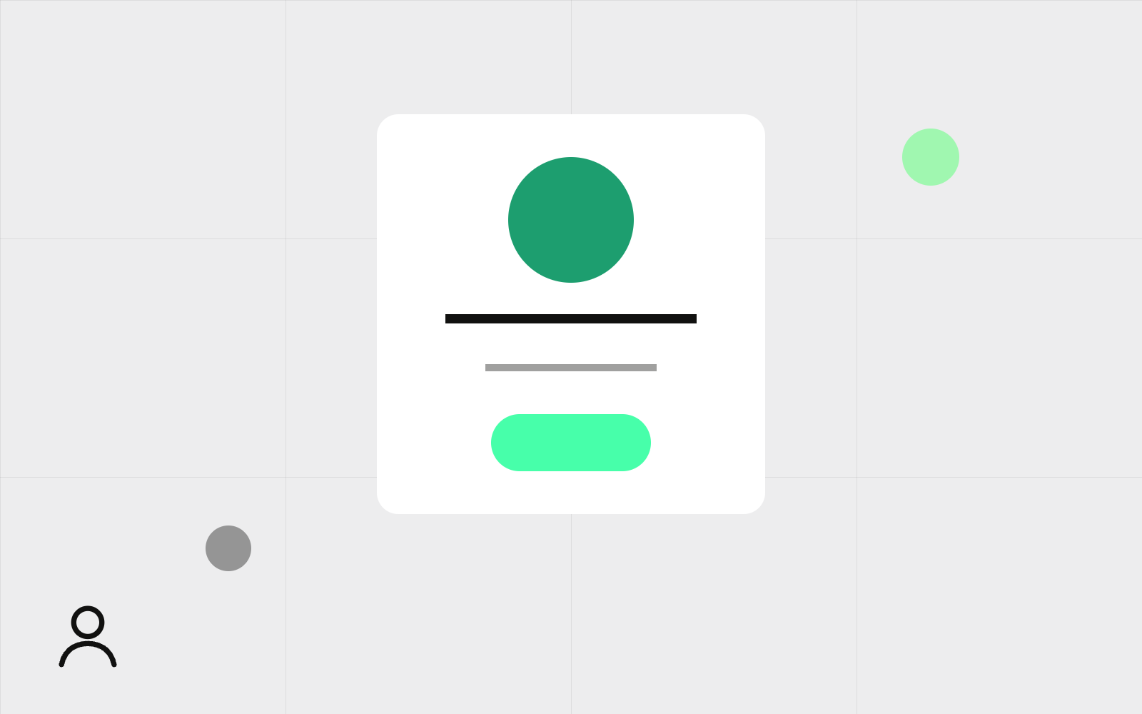Abstract profile bio card