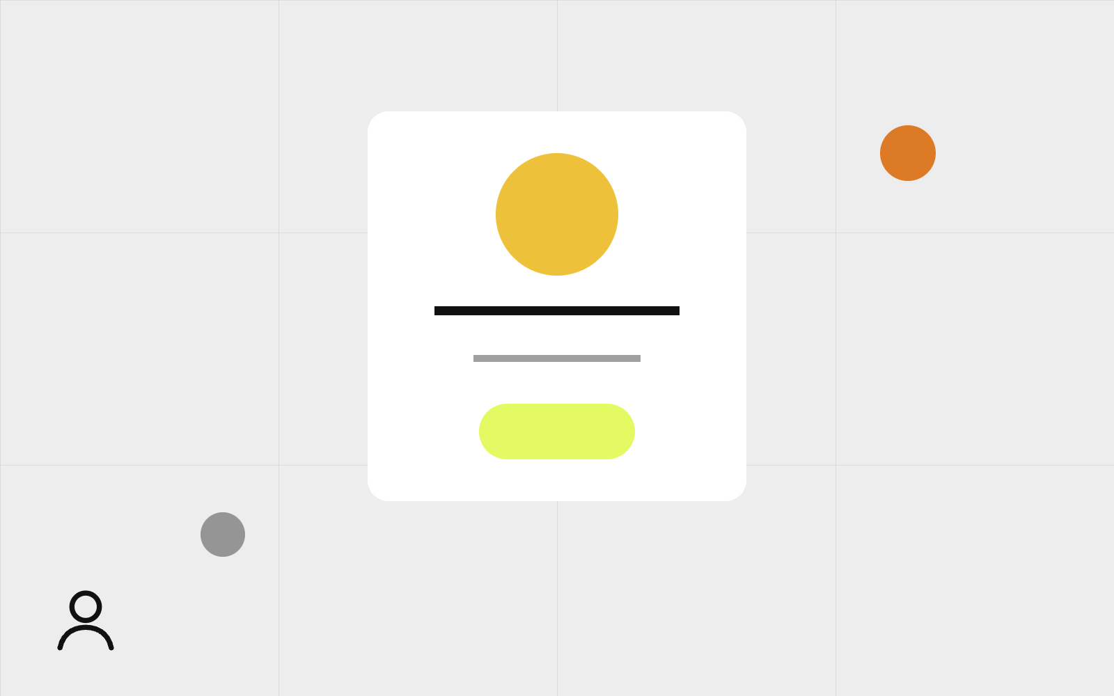 Abstract profile bio card