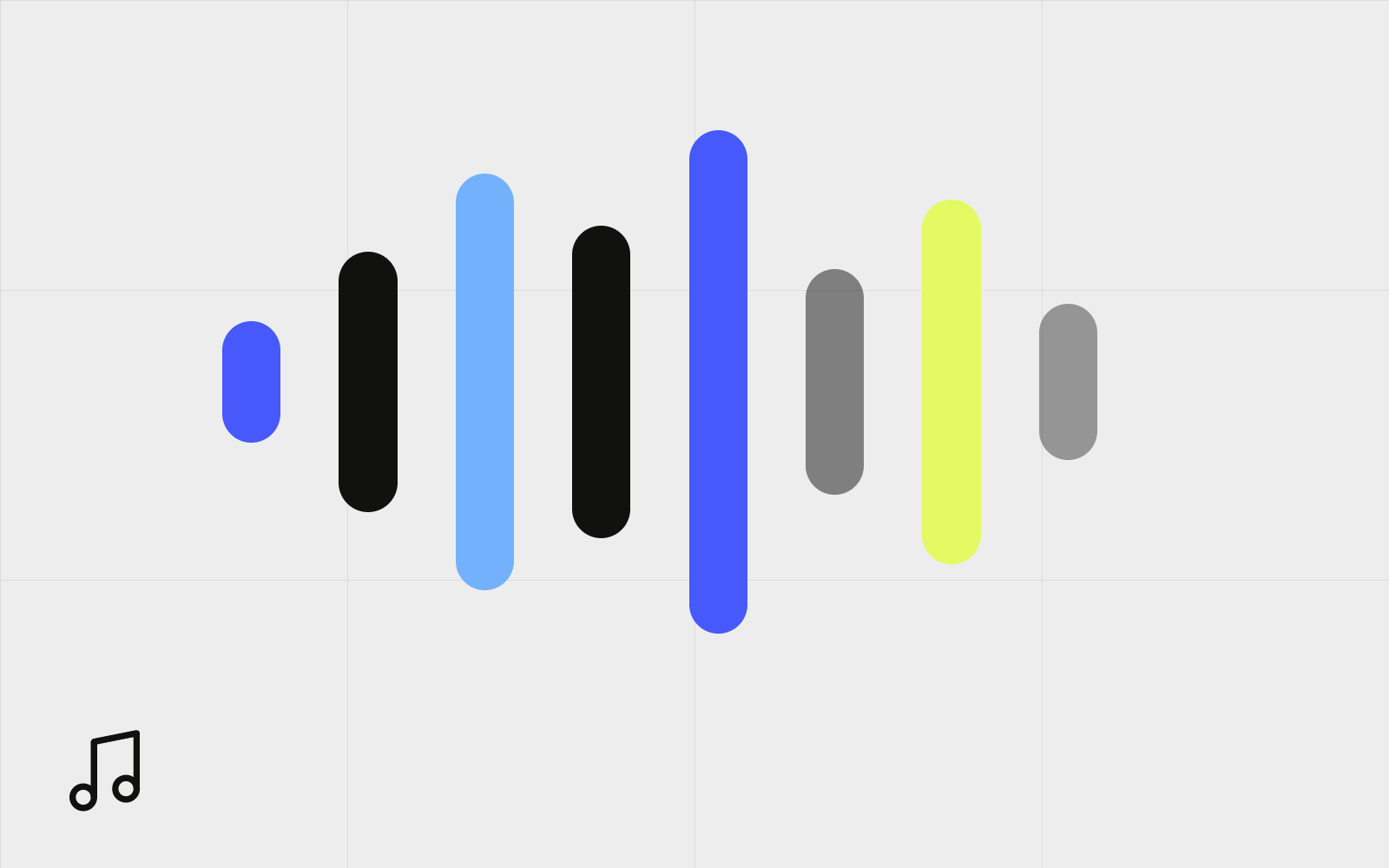 Abstract audio waveform