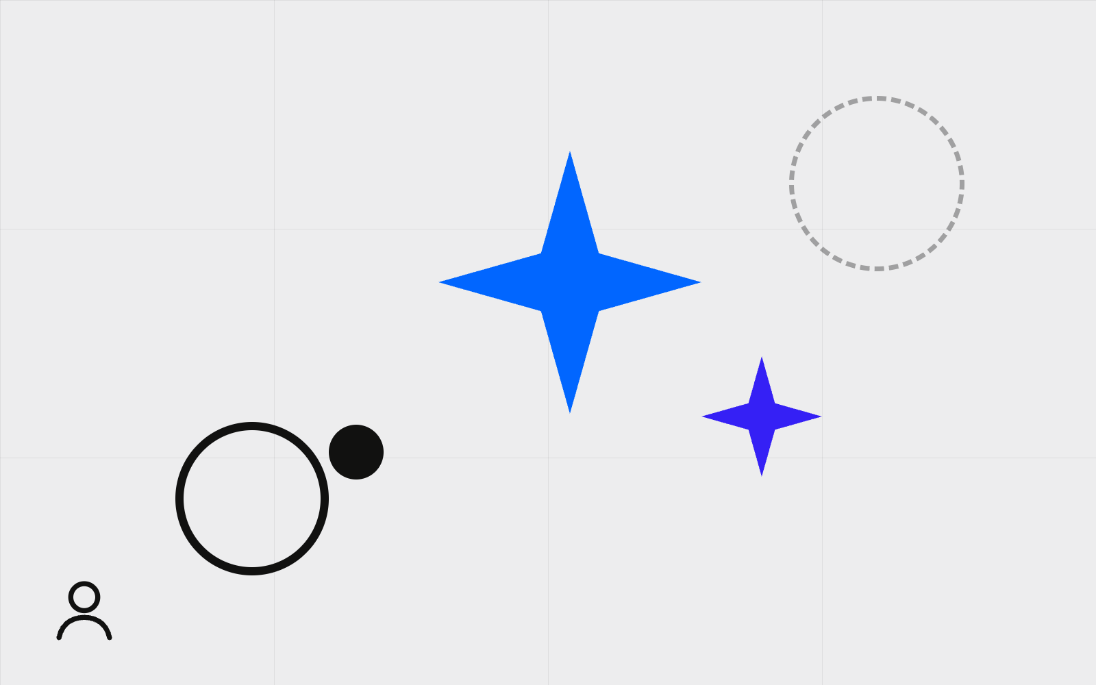Abstract personal spark and profile ring