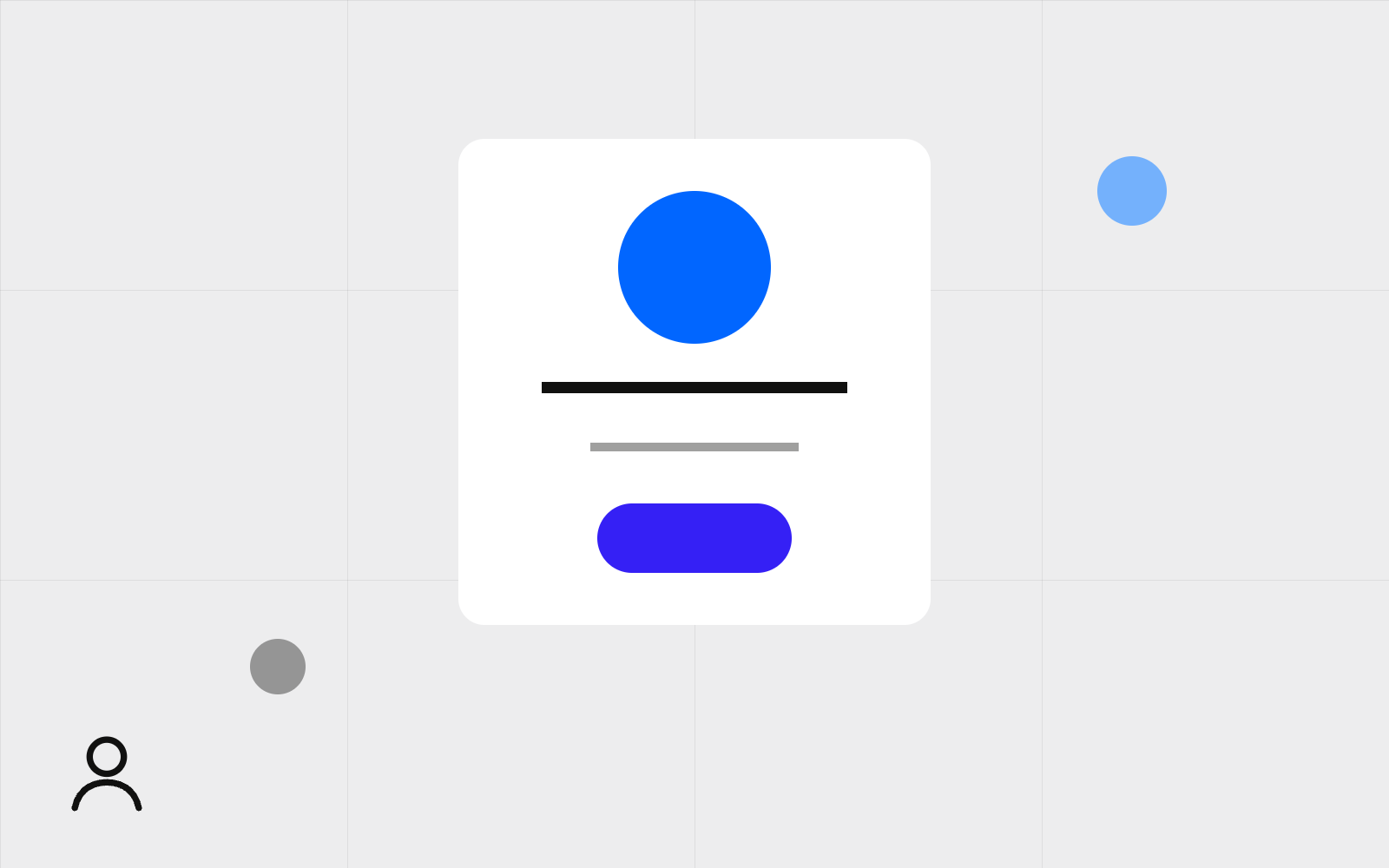 Abstract profile bio card