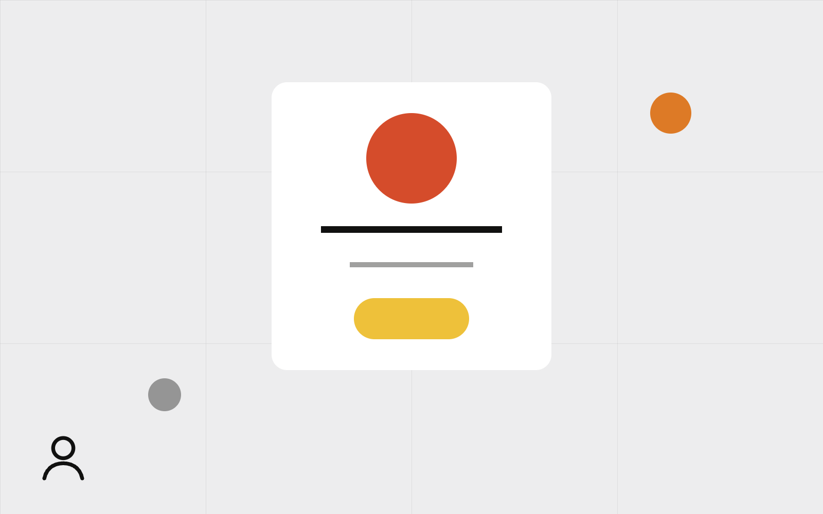 Abstract profile bio card