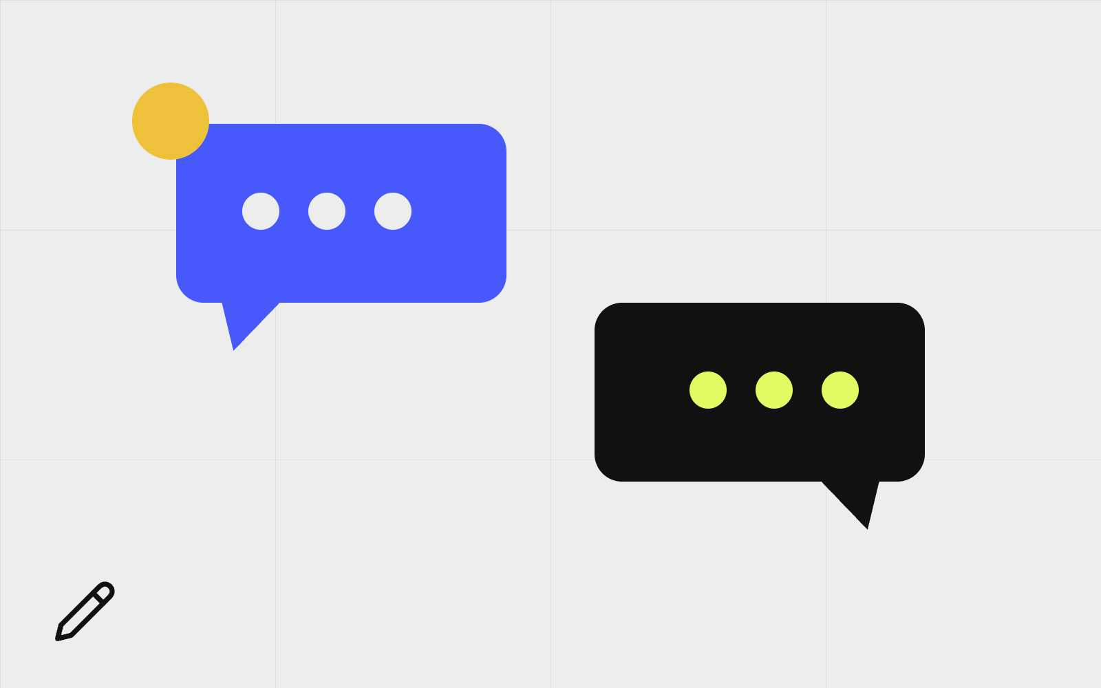 Abstract speech bubble with coin