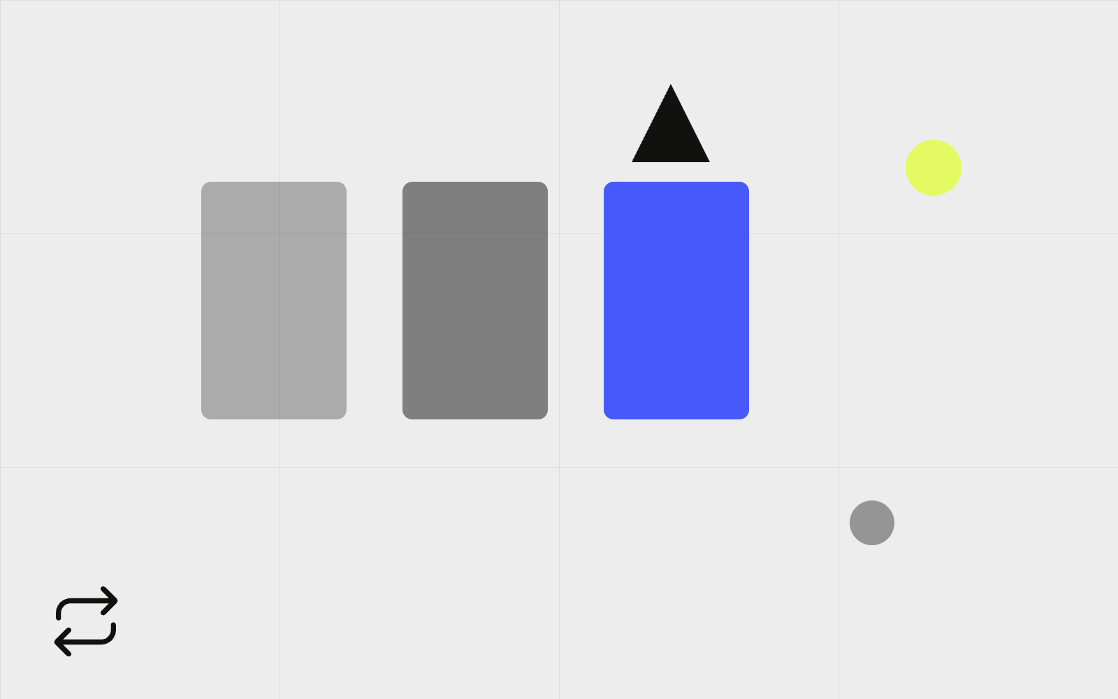 Abstract doorway options with arrow