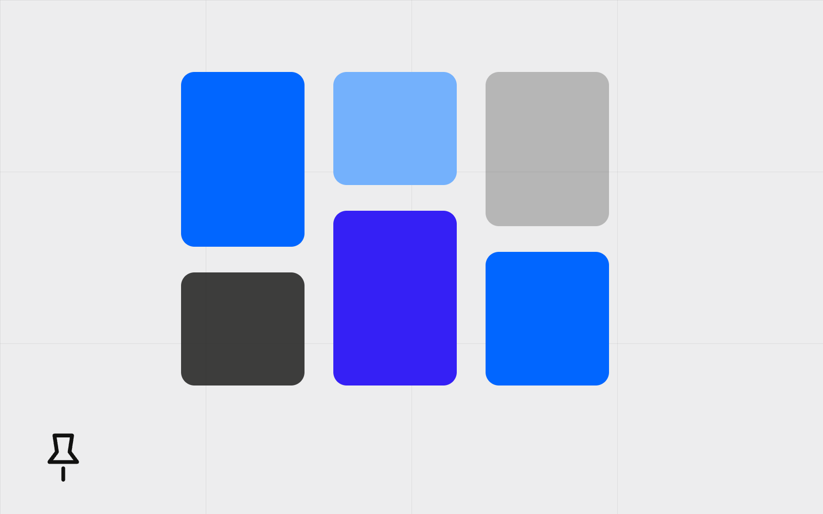 Abstract masonry pin grid