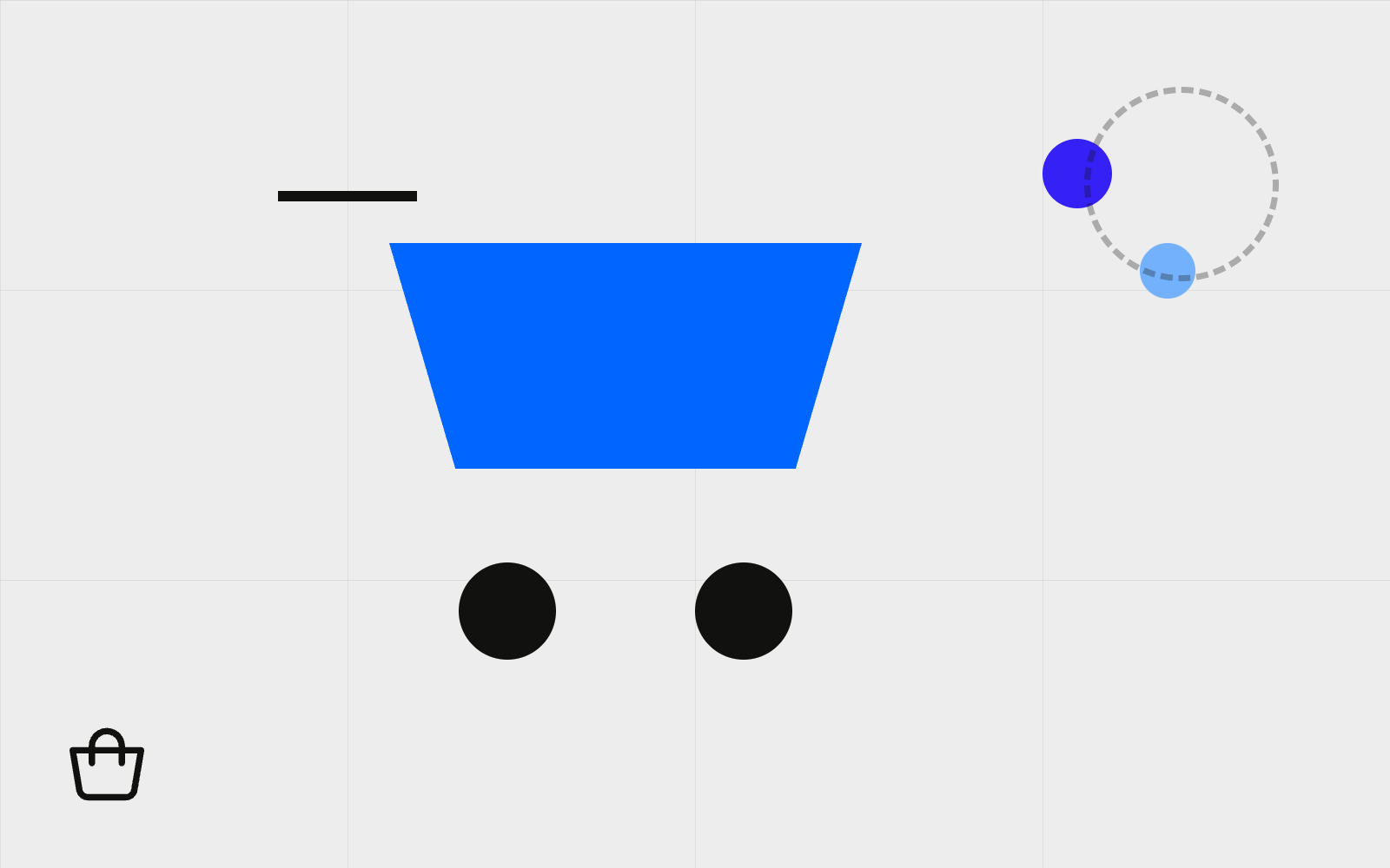 Abstract shopping cart