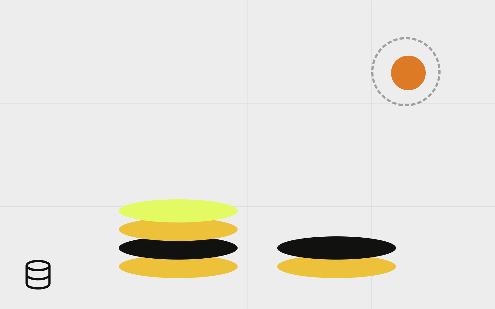 Abstract stacked coins