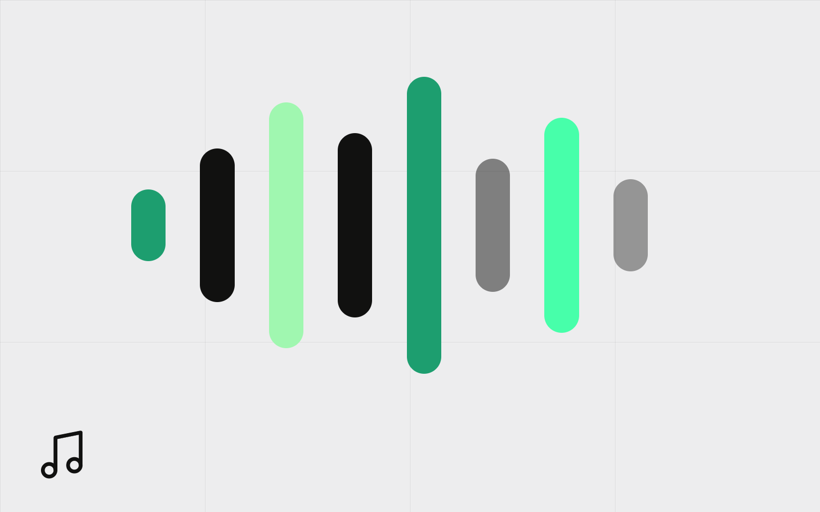 Abstract audio waveform