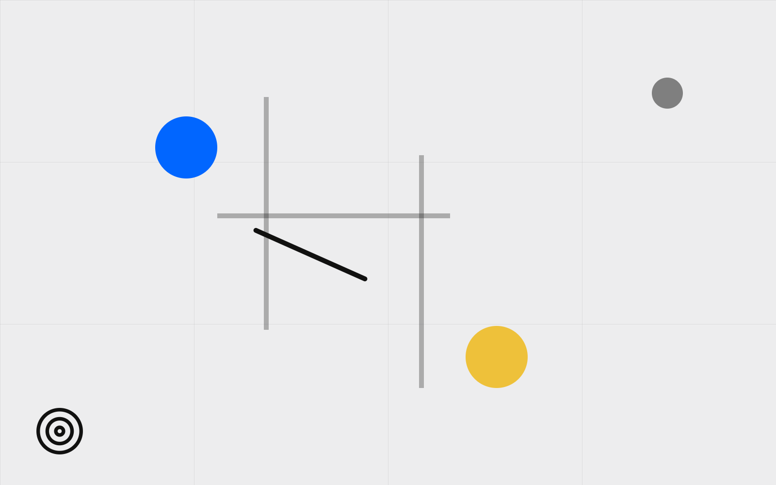 Abstract path dot through grid maze