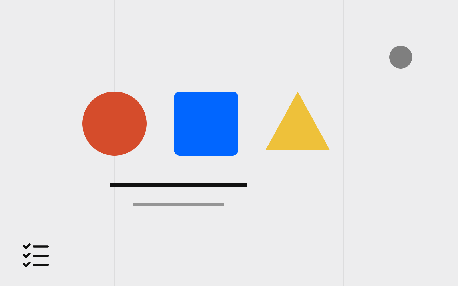 Abstract content mix shapes