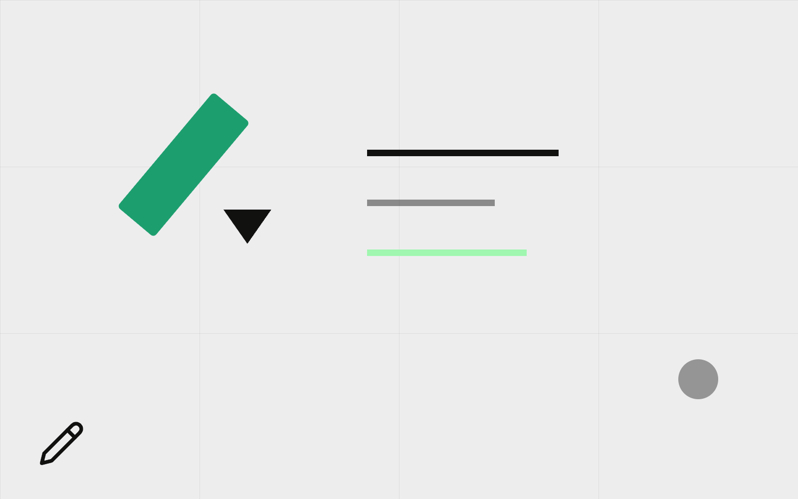 Abstract pen with short posts